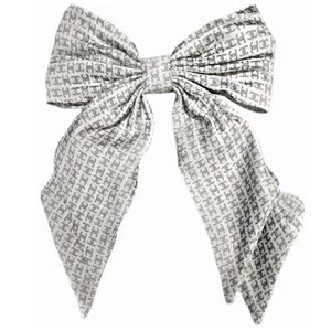 Coach-Inspired luxurious butterfly hair clip with full print